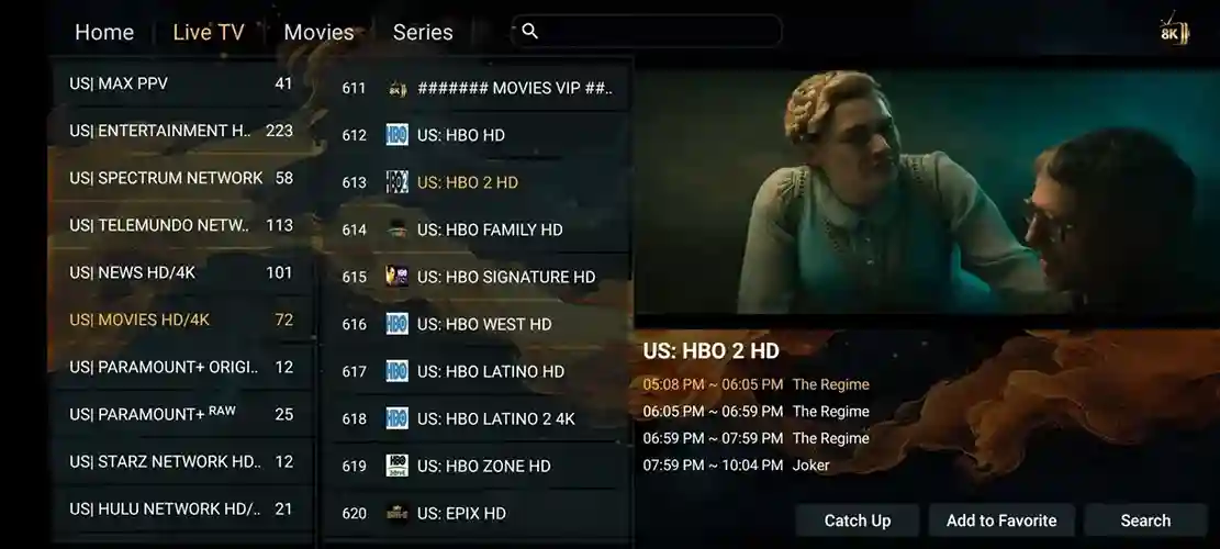 Preview 1 - 360 IPTV Premium IPTV Subscription