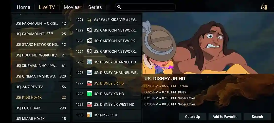Preview 2 - 360 IPTV Premium IPTV Subscription
